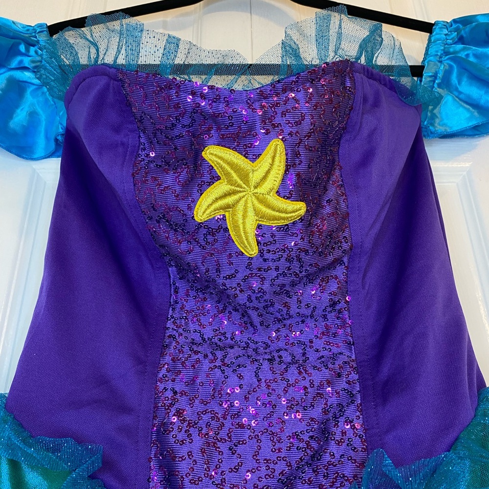 Spirit Halloween Women’s Mermaid Halloween Costume Iridescent Zipper Dress